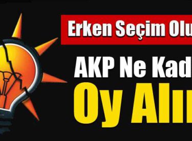 Erken seçim olursa AKP ne kadar oy alır?