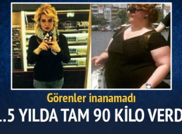 90 kilo verdi 66 kiloya indi