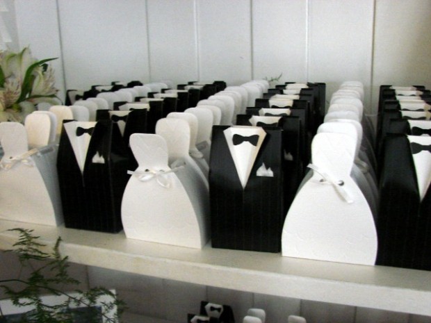 Gelin Damat Şeklinde Hediye Kutuları