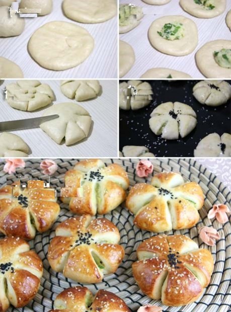 Patatesli Çiçek Poğaça Tarifi