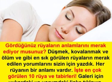 Gördüğünüz Rüyaların Anlamını Merak Ediyor musunuz?