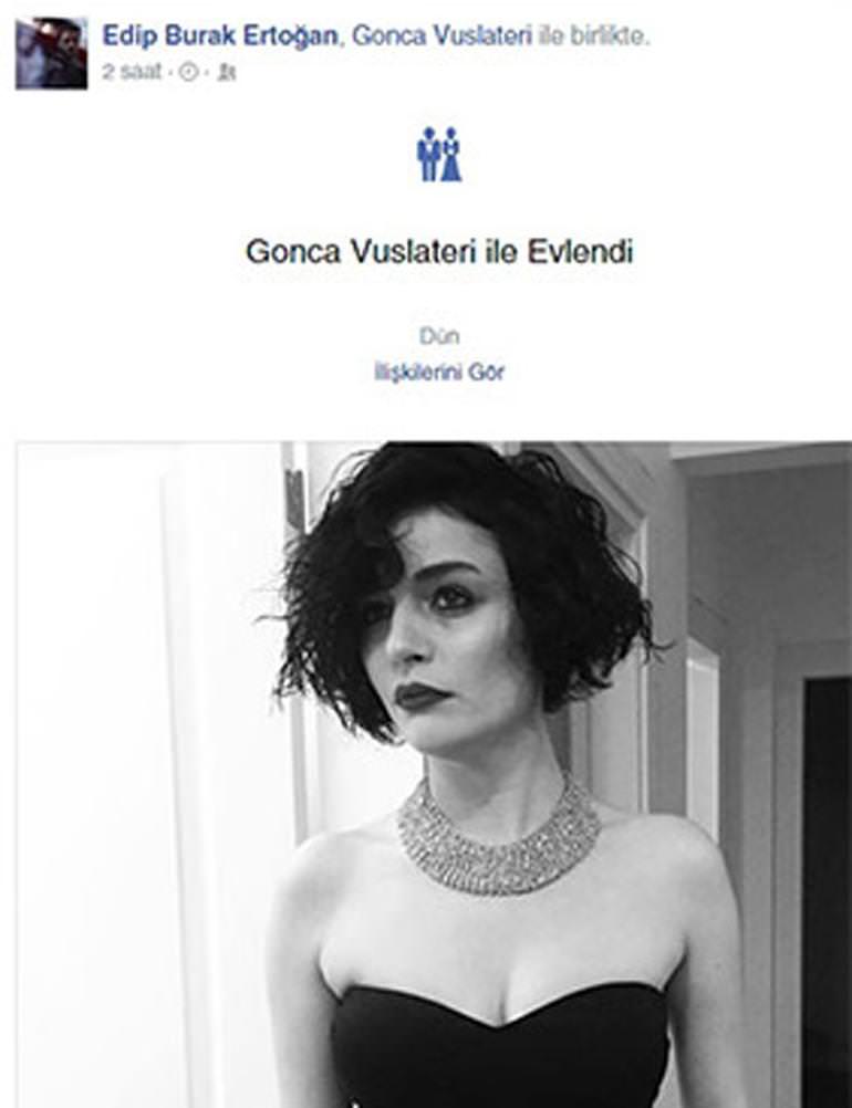 Gonca Vuslateri Gizlice Evlendi