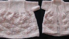 Tek Parça Kız Bebek Yeleği – Resimli Anlatım