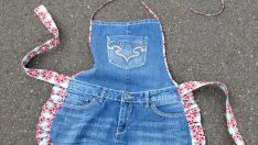 Geri Dönüştürülmüş Jeans İle Mutfak Önlüğü