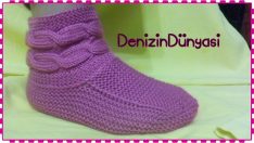 Anlatımlı örgü patik tarifi