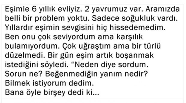BOŞANMAK İSTİYORUM…