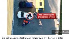 Kız arkadaşını etkilemeye çalışırken 23. kattan düştü