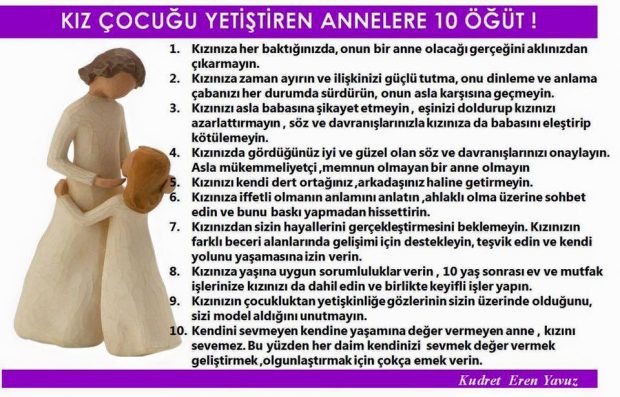 Kız Çocuğu Yetiştiren Annelere 10 Öğüt