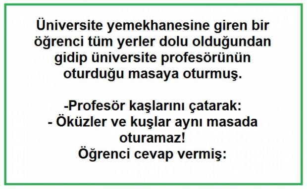 Öğrenciden Profesöre Kapak Üzerine Kapak