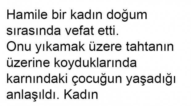 Hamile Bir Kadının Ölümü