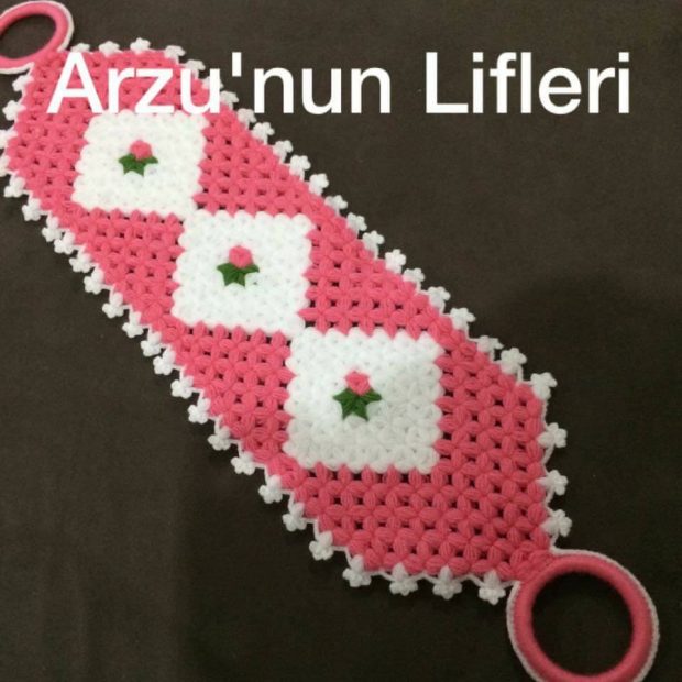 Çiçekli ve Halkalı Uzun Lif Yapımı