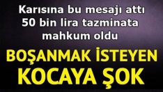 Karısına attığı bu mesaj başını yaktı