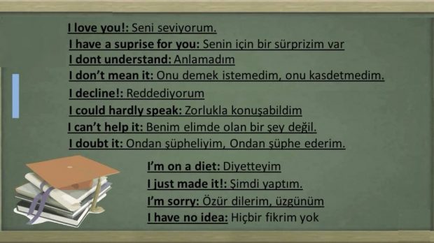 Dünyada günlük yaşamda en sık kullanılan İngilizce cümleler