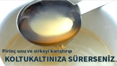 Pirinç unu ve sirkeyi karıştırarak koltuk altınıza sürerseniz
