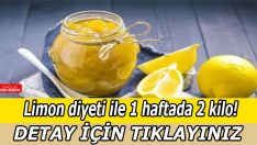 Limon diyeti ile 1 haftada 2 kilo