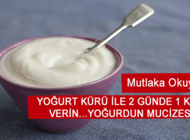 Mucize Gibi: Yoğurt Kürü İle 2 Günde 1 Kilo Verin