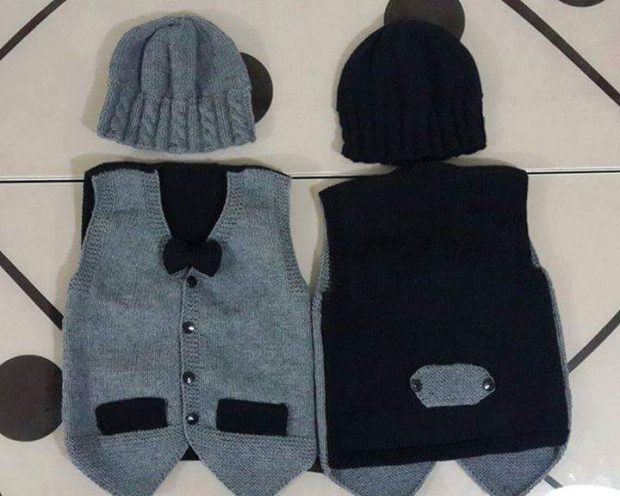 Bebek Çocuk Örgü Yelek Modelleri