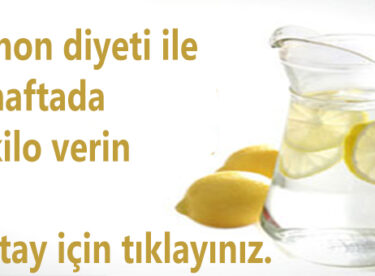 Limon diyeti ile 1 haftada 2 kilo verin