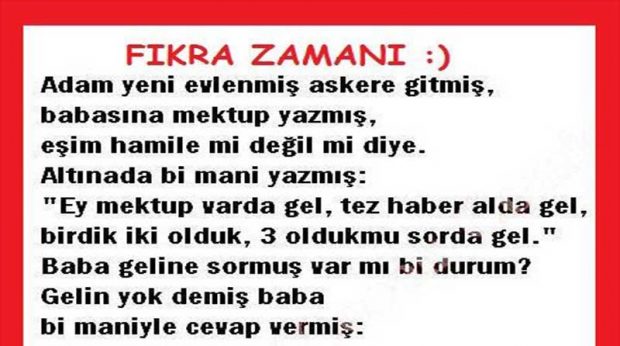 Eşim Hamile mi – Fıkra