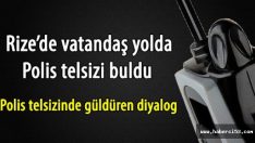 Vatandaş yolda polis telsizi bulunca…