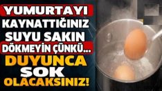Yumurtayı Kaynatığınız suyu Dökmeyin Hanımlar Duyunca Şok Olacaksınız!
