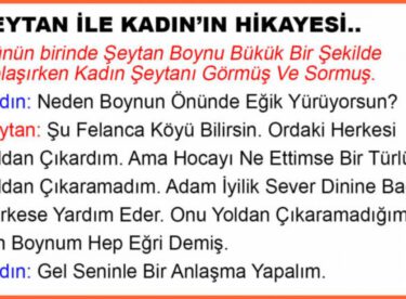 ŞEYTAN İLE KADININ HİKAYESİ… MUTLAKA OKUYUN!