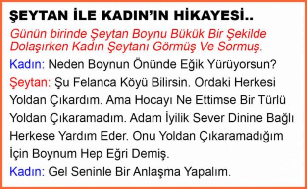 ŞEYTAN İLE KADININ HİKAYESİ… MUTLAKA OKUYUN!