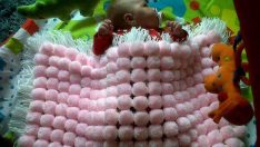 Ponpon bebek battaniyesi tarifi
