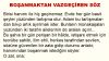 BOŞANMAKTAN VAZGEÇİREN SÖZ