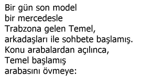 2 Saatte Samsun’a Giden Ancak 3 Günde Geri Dönebilen Temel