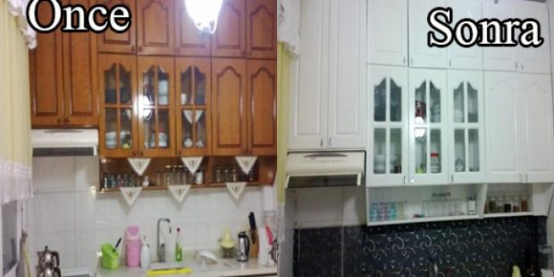 Eski Mutfak Bakın Nasıl Yepyeni Hale Geldi