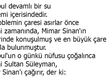 Mimar Sinan ve Su