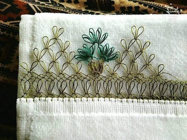 Gösterişli Havlu Kenarı İğne Oyası Modelleri