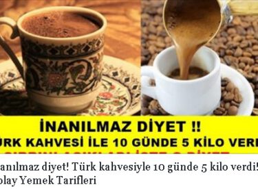 İnanılmaz diyet! Türk kahvesiyle 10 günde 5 kilo verdi!