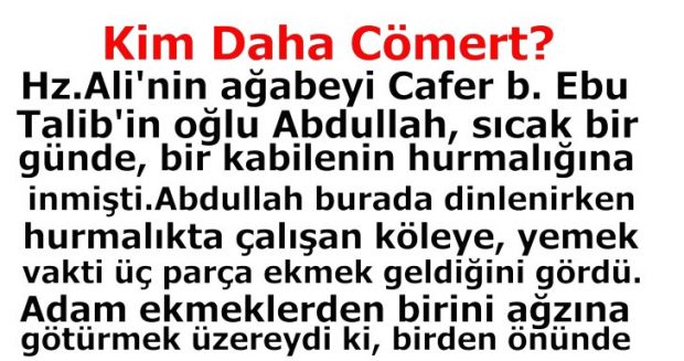 Kim Daha Cömert