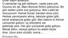Emel Sayın Kemal Sunal’la İlgili Anısını Anlatıyor..