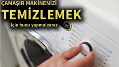 Çamaşır makinenizi temizlemek için bunu yapmalısınız!