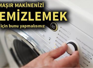Çamaşır makinenizi temizlemek için bunu yapmalısınız!