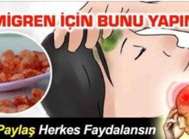 BAŞ AĞRISINI 5 DAKİKADA GEÇİREN MUCİZE ÇÖZÜM..