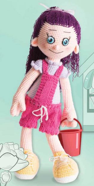 Amigurumi ile Mor Saçlı Kız Oyuncak Yapımı