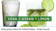 Soda Ayran Limon ile Göbek Eritme