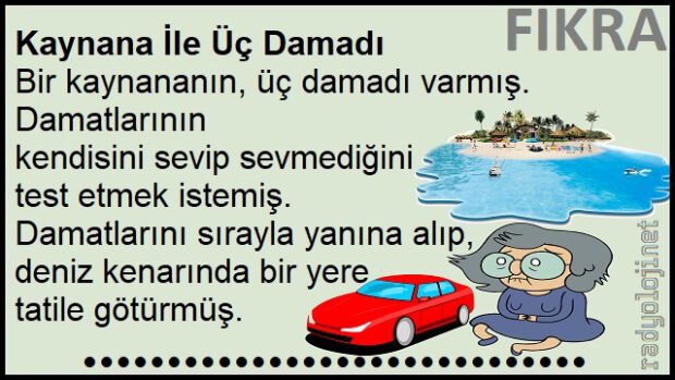 Kaynana damatlarını böyle test etti