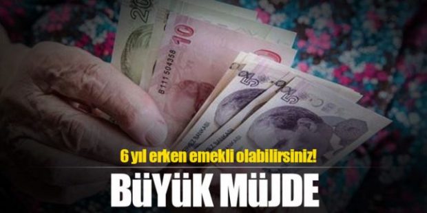 Kadınlara erken emeklilik müjdesi!