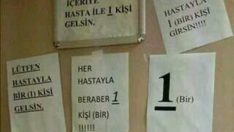 Çıldıran doktor, hastaları bu şekilde uyarma ihtiyacı hissetmiş :))