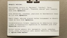 Velilerin Sorumsuz Olmasından Yakınan Okul Yönetimi Astığı Afişle Ünlü Oldu