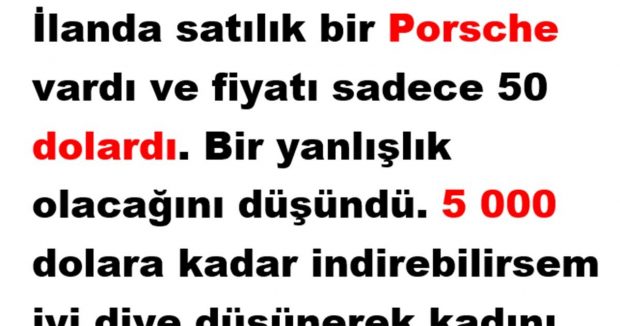 Kadın Yepyeni Porsche’u 50 Dolara Sattı. Sebebini Öğrenince Kahkaha Atacaksınız!