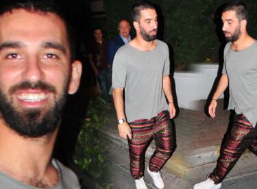 Arda Turan yeni tarzıyla Etiler’deydi