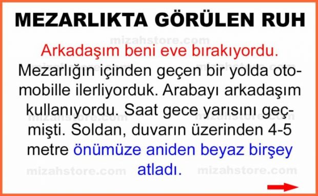 Mezarlıkta Görülen Ruh