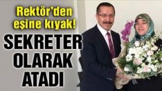 Şaka Değil Gerçek: Rektör, Eşini Enstitü Sekreteri olarak atadı