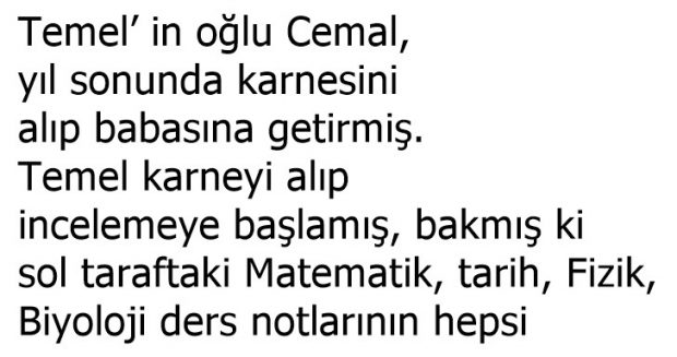 Temel’in Oğluna Verdiği Karne Tepkisi
